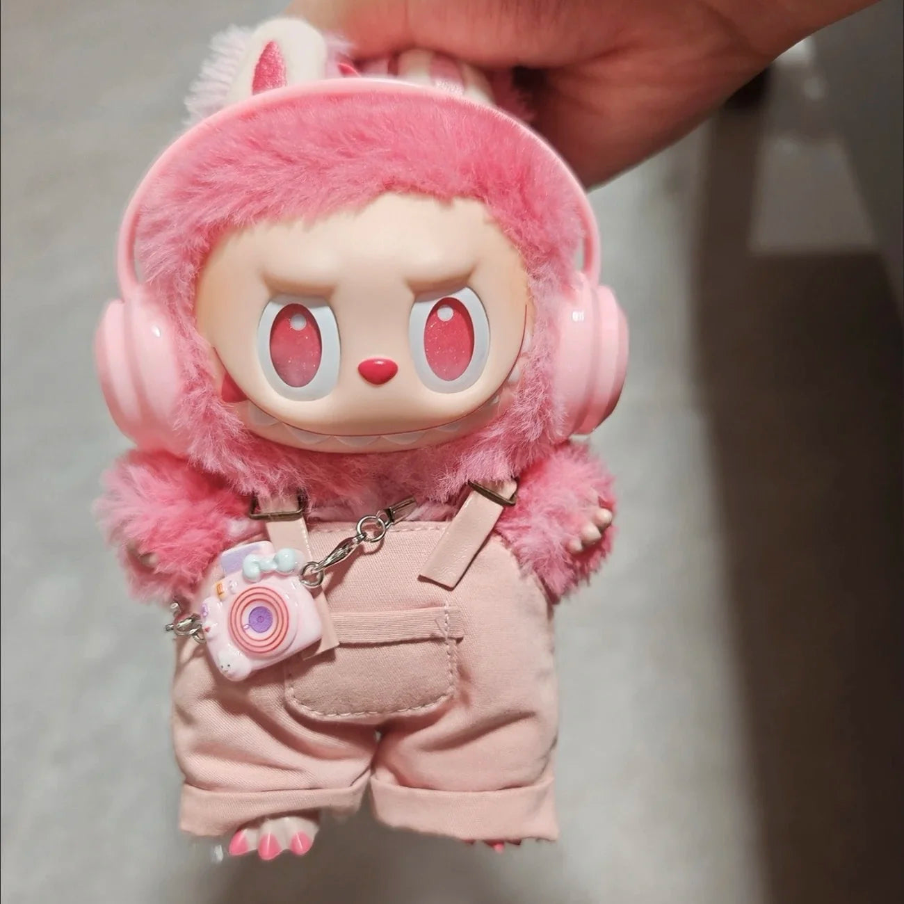 17cm Mini Plush Doll'S Clothes Outfit Accessories For Korea Kpop Exo Labubu Idol overalls pants set Macaron doll Clothing Gift