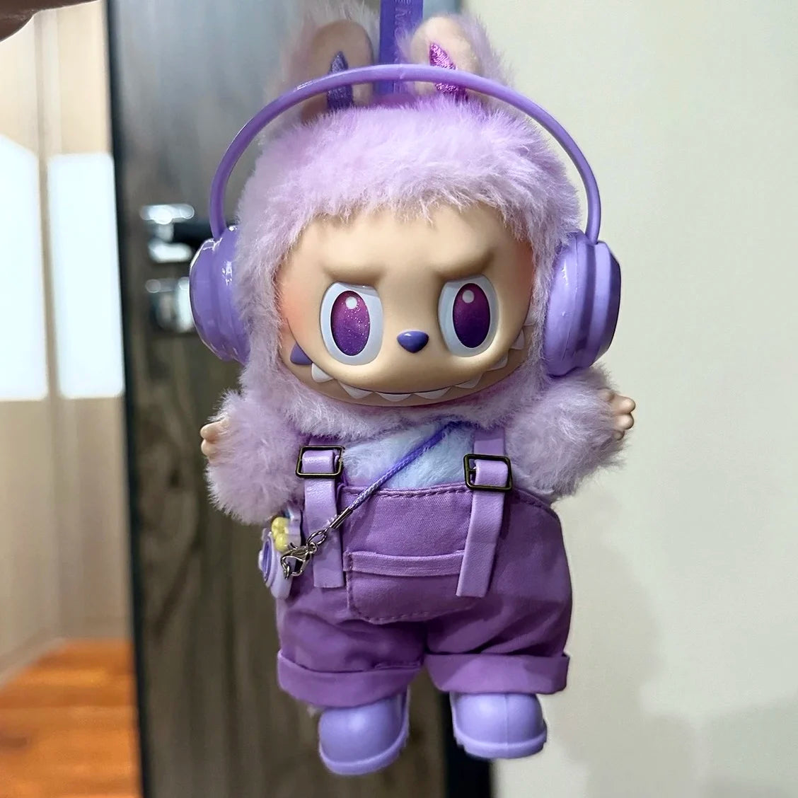 17cm Mini Plush Doll'S Clothes Outfit Accessories For Korea Kpop Exo Labubu Idol overalls pants set Macaron doll Clothing Gift