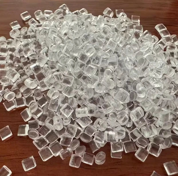 Highly transparent PETG plastic material, chemical resistant, impact resistant, bending resistant PETG plastic particle packagin
