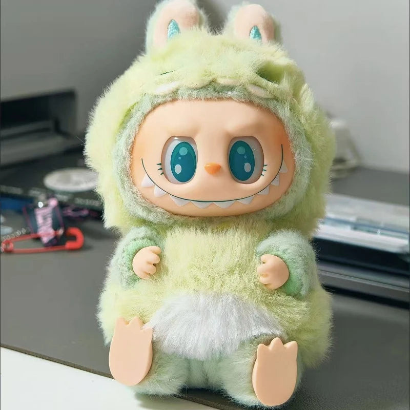 17cm Cute Mini Plush Doll's Clothes Outfit Accessories For Korea Kpop Exo Labubu Idol Dolls Bee/Shark Suit Clothing DIY Kid Gift