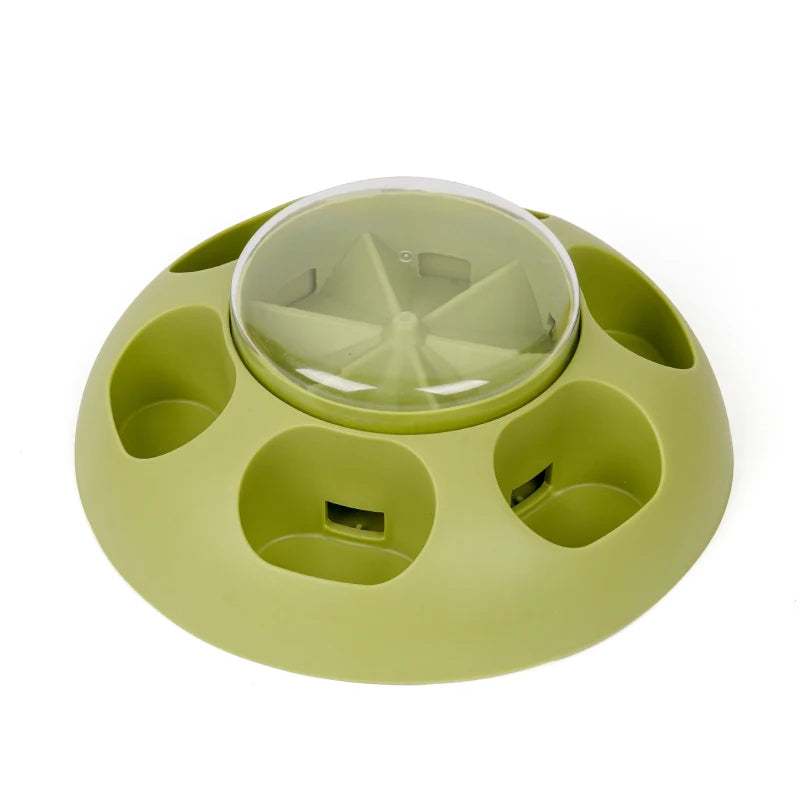Pet Press Feeder Smart Interactive Controlled Feeding Fun Easy Convenient Automatic Timer Healthy Entertaining Training Puzzle