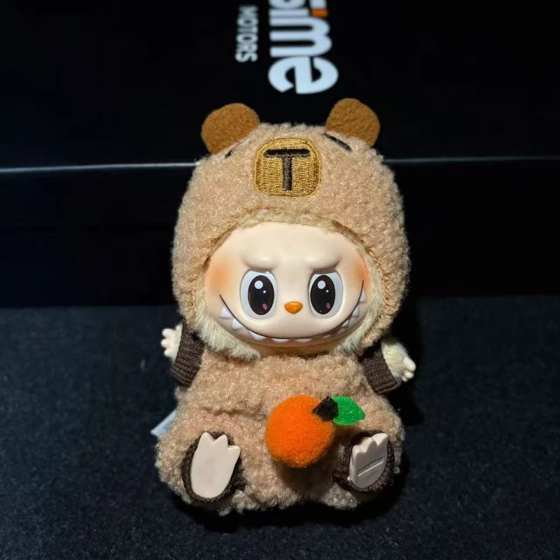 17cm Cute Mini Plush Doll's Clothes Outfit Accessories For Korea Kpop Exo Labubu Idol Dolls Bee/Shark Suit Clothing DIY Kid Gift
