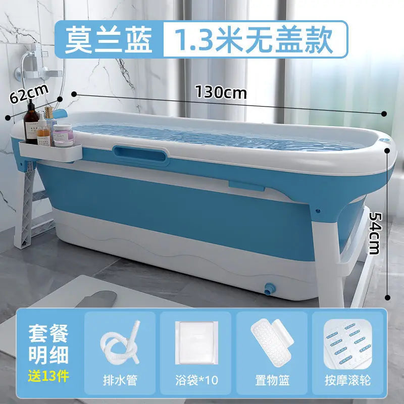 Bath Bucket Adult Foldable Bathtub Adult Bath Basin Whole Body Sweat Thickened Large Sitting and Lying Down Household Artifact