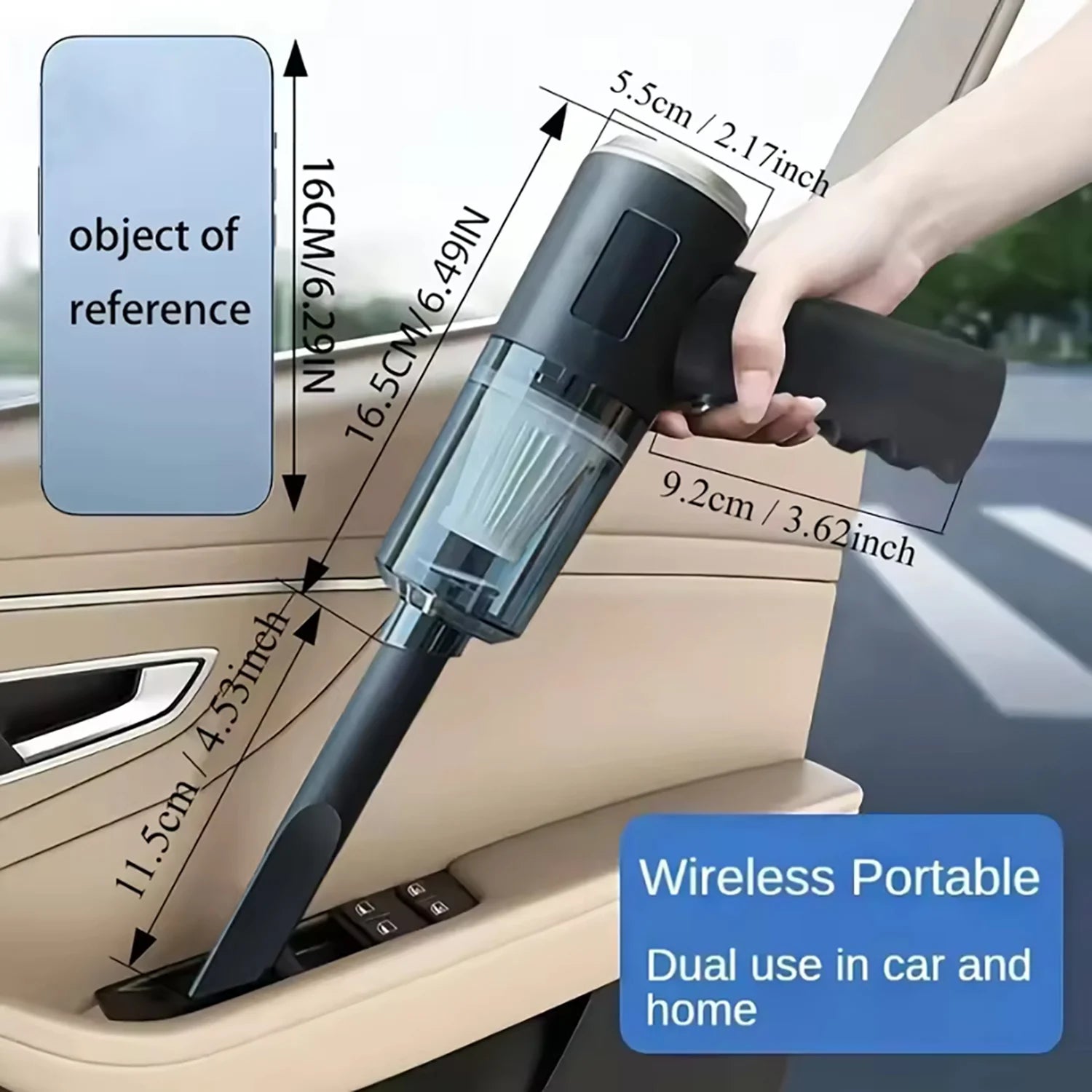 Car Wireless Mini Vacuum Cleaner High-Power Wet and Dry Dual-Purpose Multi-Function Usb Charging Portable Handheld Small Car